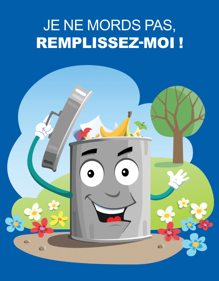 affiche tri dechets bernard je ne mords pas